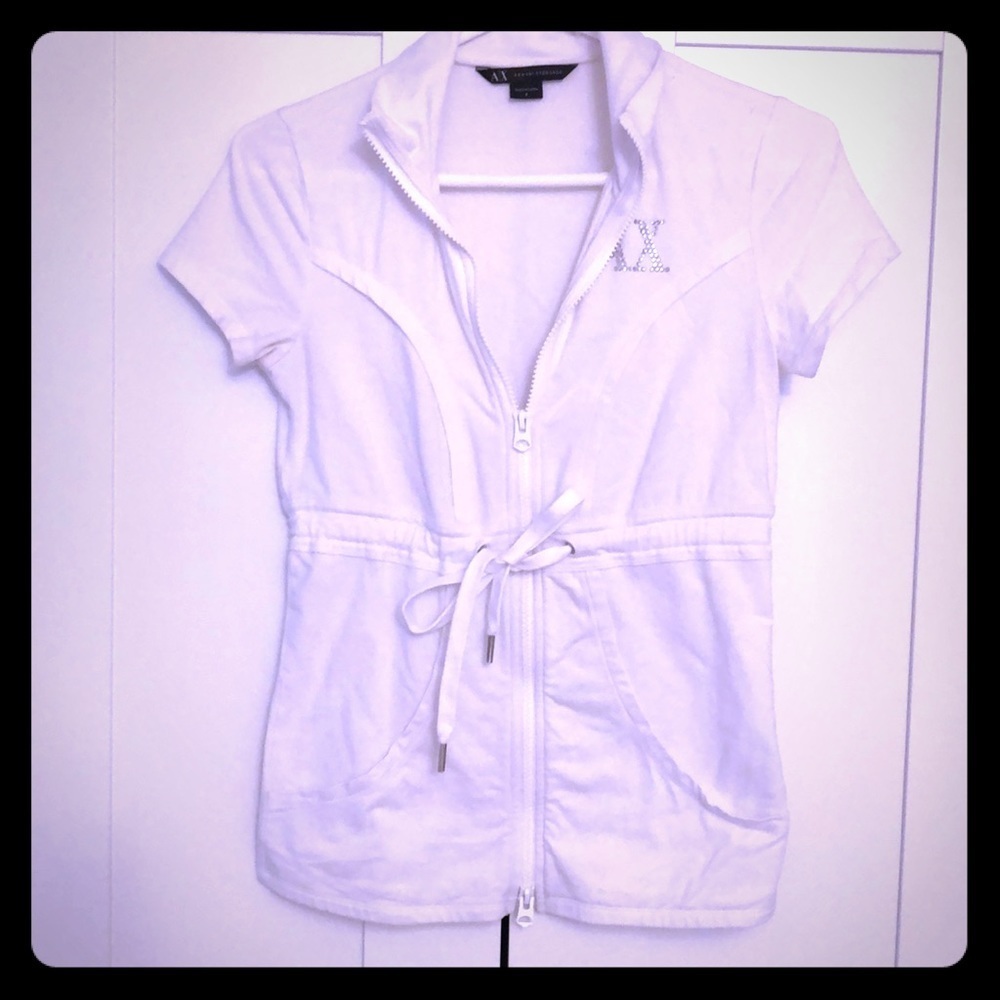 Armani Exchange Tie Zip Up